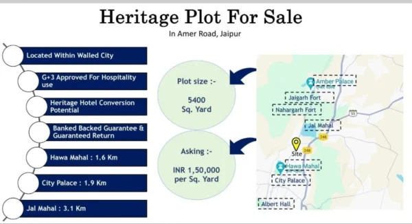 Hotel Converted Plot in Heritage Pink City – Jaipur