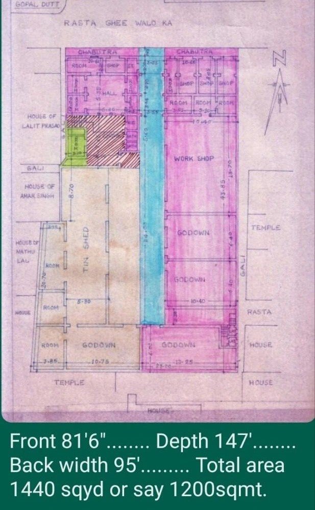 1440 Sq yards Commercial Plot Heritage Pink city Jaipur