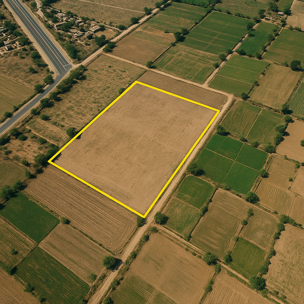 ๐๏ธ 14+ Acres General Category Land For Sale โ Near Jaipur-Agra Highway