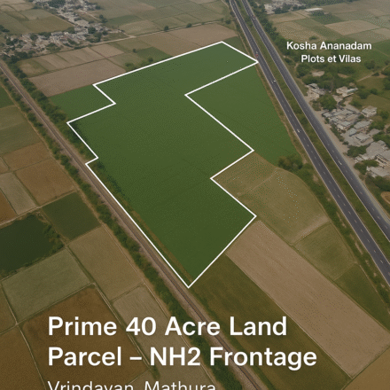 Prime 37+ Acres Land Parcel – NH2 Frontage, Vrindavan,Mathura