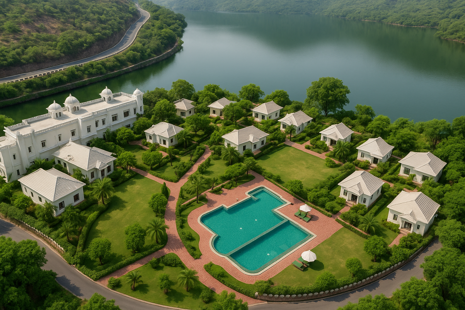 π Luxury Resort Property For Sale | Lakefront | Near Fort Kumbhalgarh, Udaipur