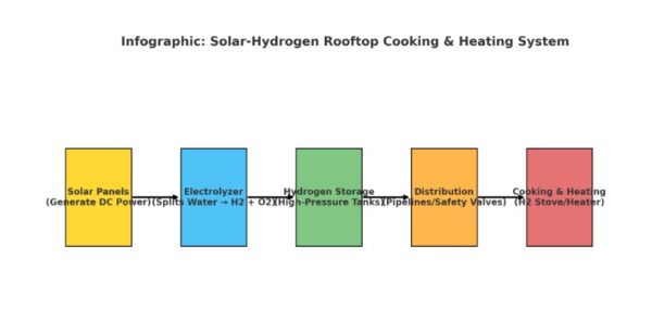 Solar-Hydrogen Rooftop Cooking & Heating System