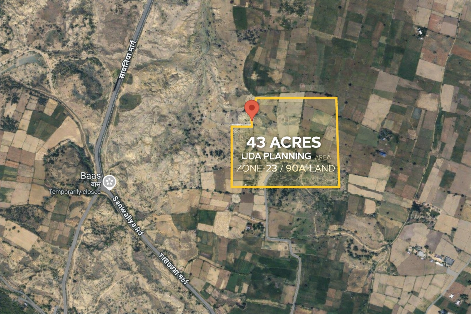 43 Acres Land for Sale in Jaipur