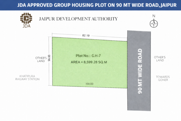 JDA Approved Group Housing Plot – Prime 300 Ft Road Connectivity