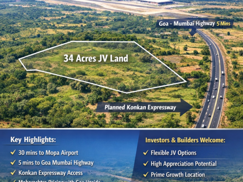34 Acres JV Opportunity Near Manohar International Airport Goa