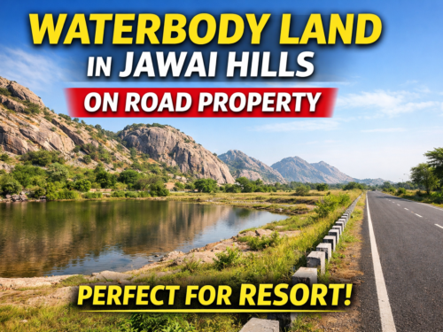 Jawai hills rock valley land on road land in Jawai Rajasthan leopard zone property Jawai