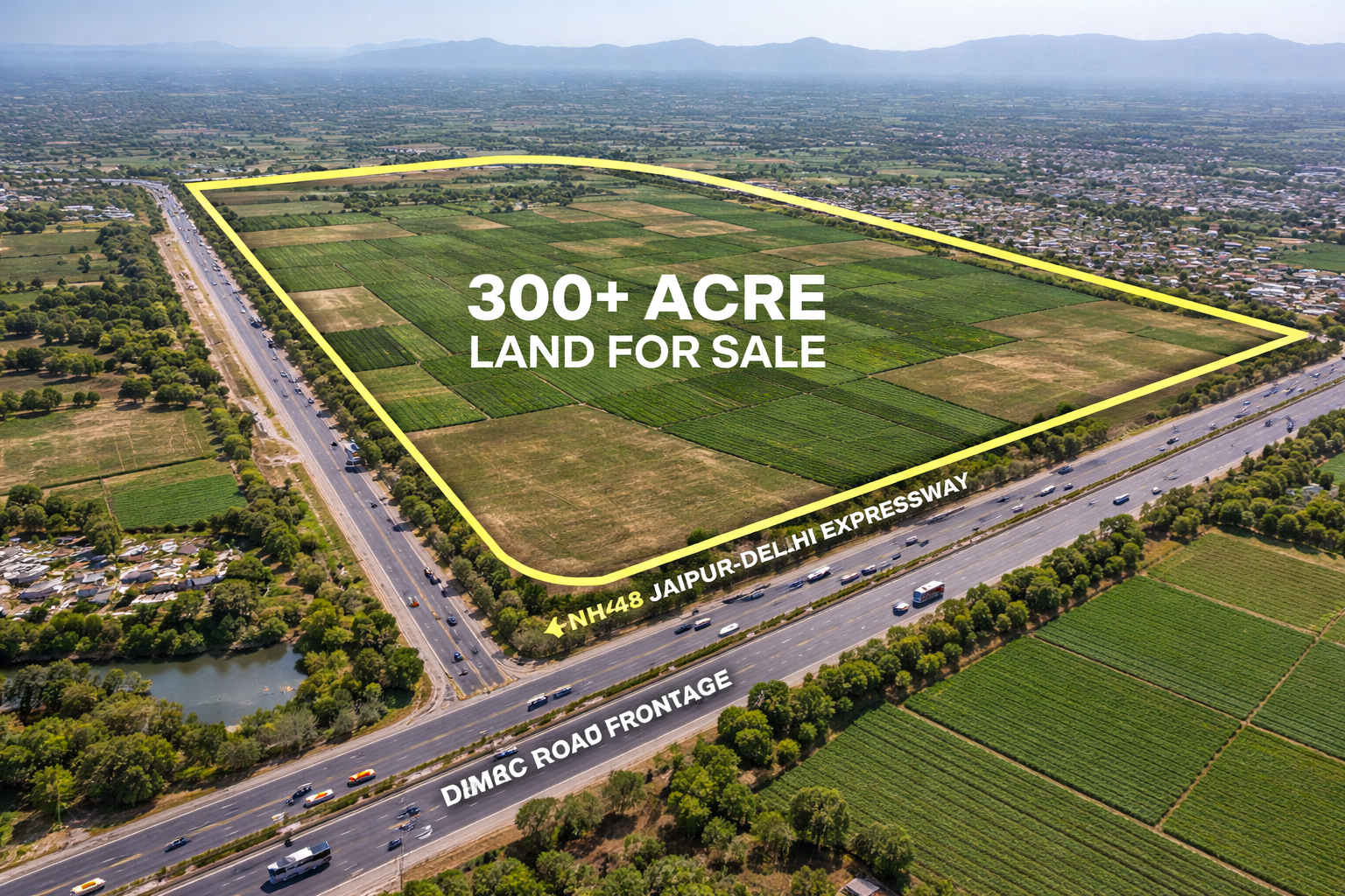 300+ Acres Strategic Land Parcel | NH48 Jaipur–Delhi Expressway Frontage