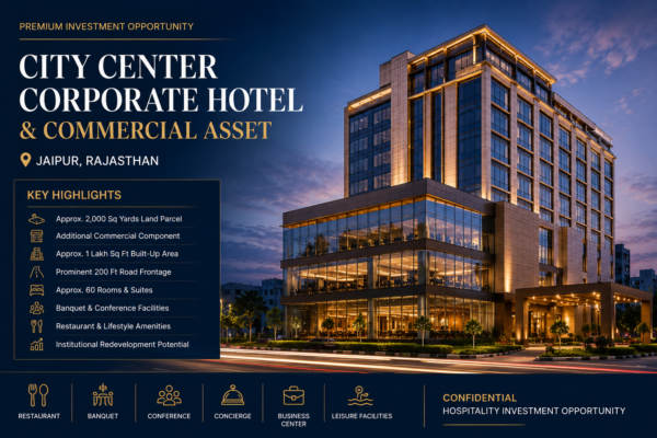 City Center Hospitality & Commercial Asset | Jaipur | Institutional Opportunity