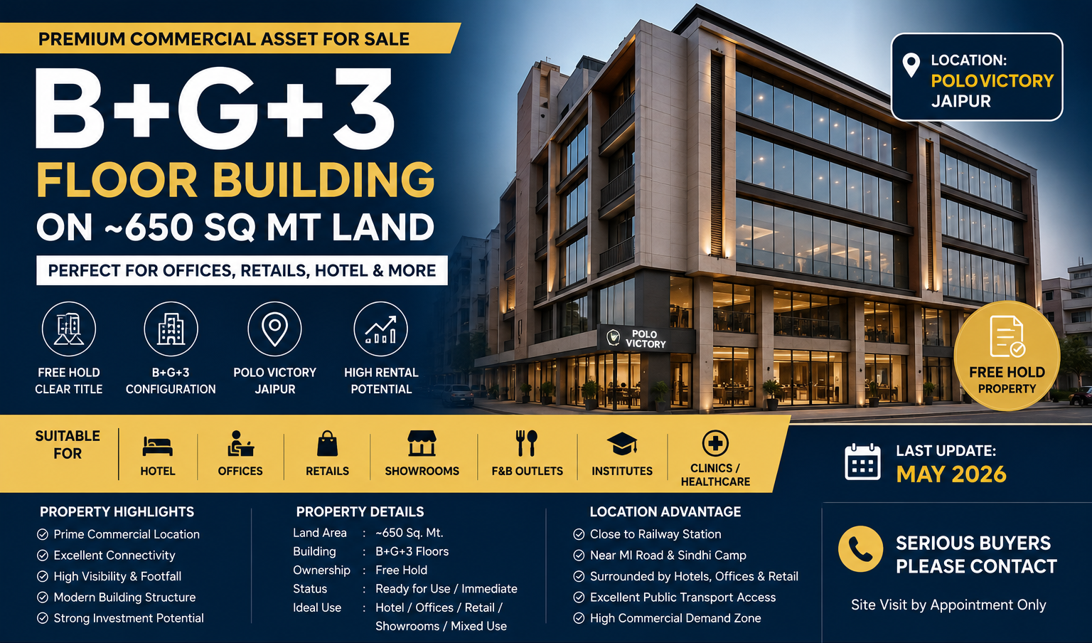 Commercial Building for Sale in Polo Victory Jaipur