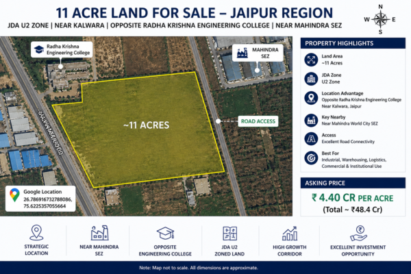 11 Acre Strategic Land Opportunity – Jaipur Region