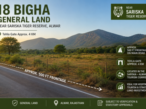 18 bigha general land near Sariska, Alwar