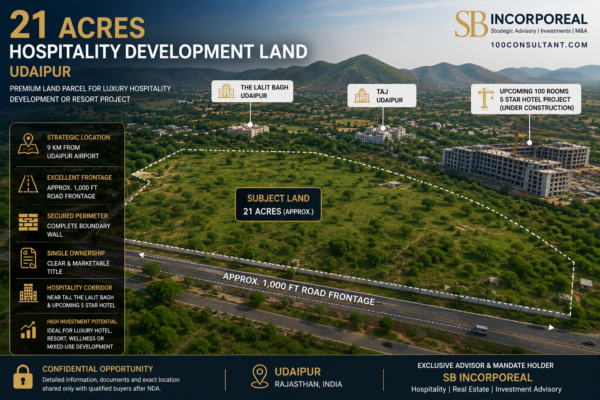 Institutional Land Investment Opportunity | Udaipur | Hospitality Development