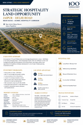 Jaipur–Delhi Road | Strategic Hospitality Land Opportunity
