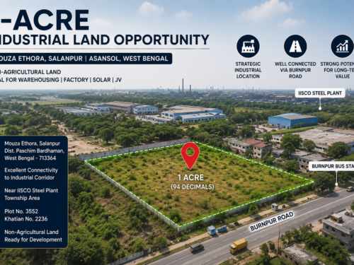 1-acre industrial land opportunity in the Asansol region, West Bengal