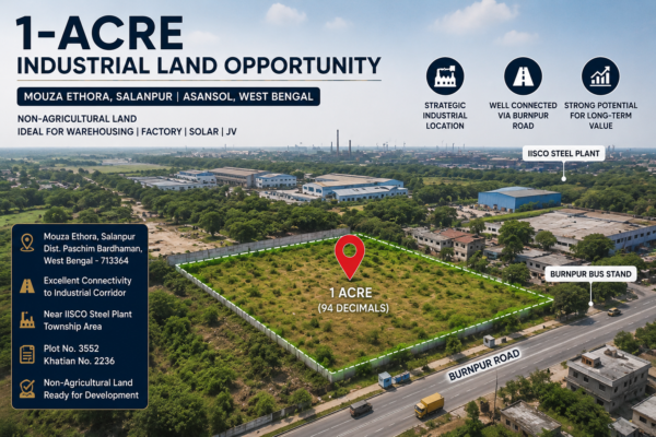 1-Acre Industrial Land Opportunity | Asansol, West Bengal
