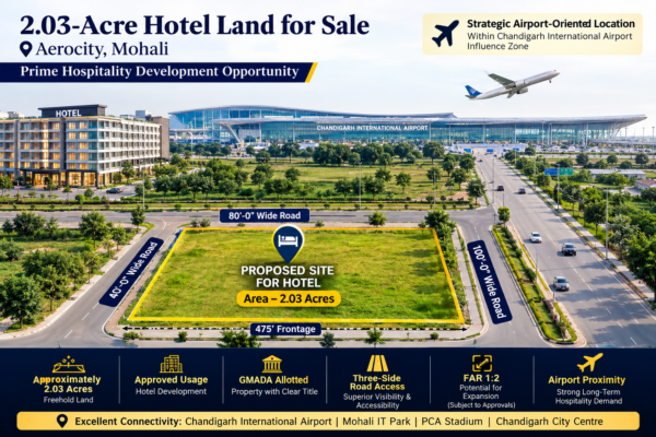 2.03-Acre Hotel Development Land | Aerocity, Mohali