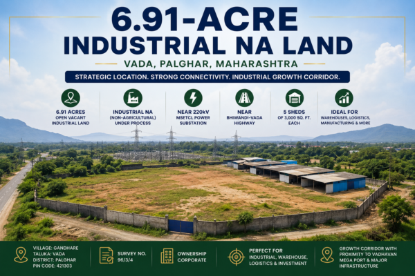 Gandhare, Vada, Palghar Industrial Land Investment Opportunity
