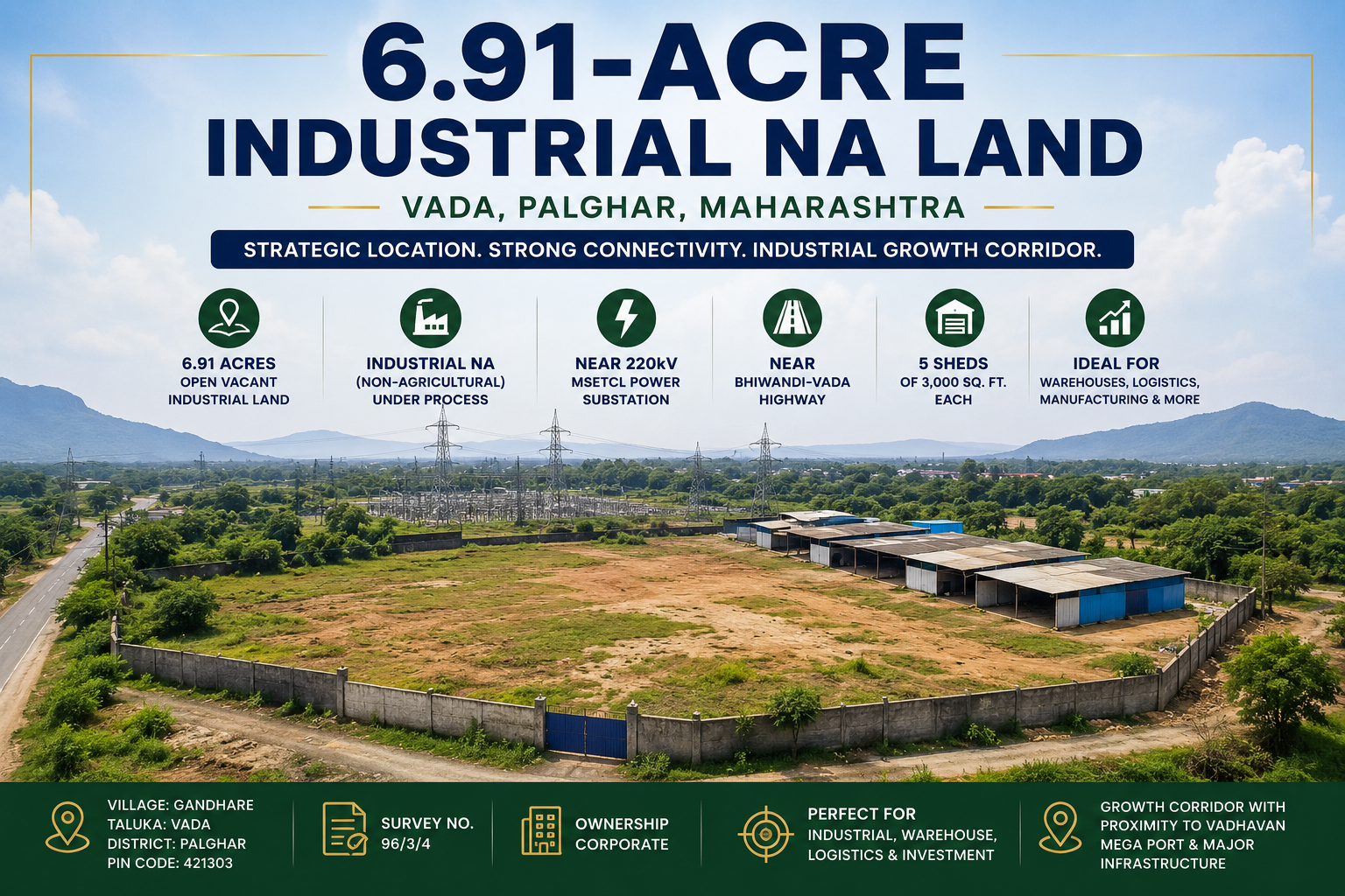 Gandhare, Vada, Palghar Industrial Land Investment Opportunity