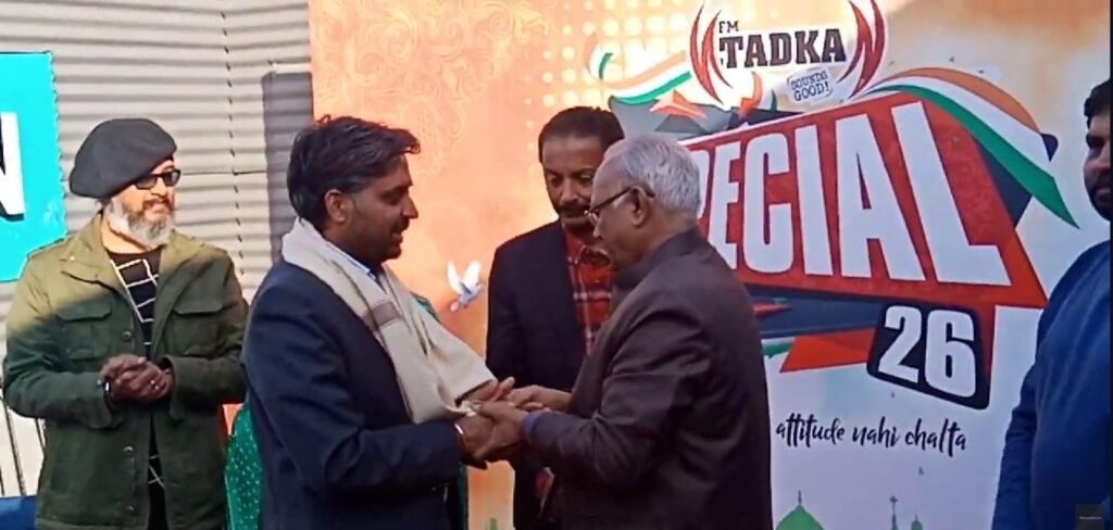 Sudhanshu Saini at 95 FM Tadka Special 26 recognition event in Jaipur