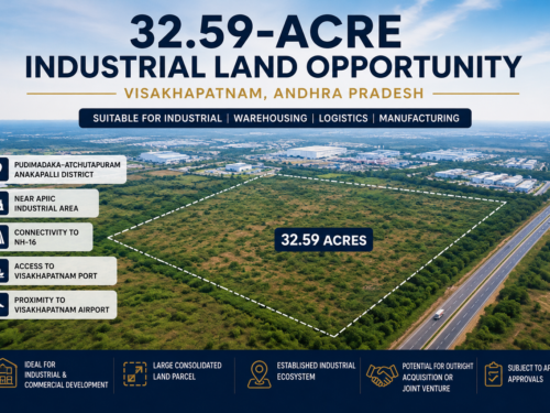 32.59-acre industrial land opportunity near Visakhapatnam, Andhra Pradesh