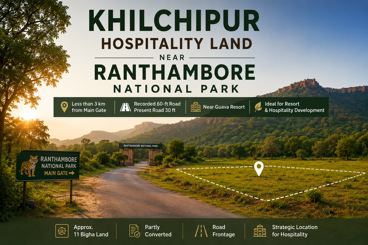 Khilchipur Hospitality Land Near Ranthambore National Park