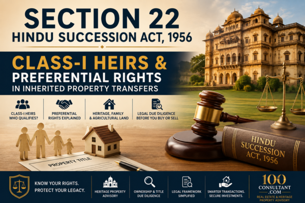 Section 22 of the Hindu Succession Act, 1956: Preferential Rights in Inherited Property