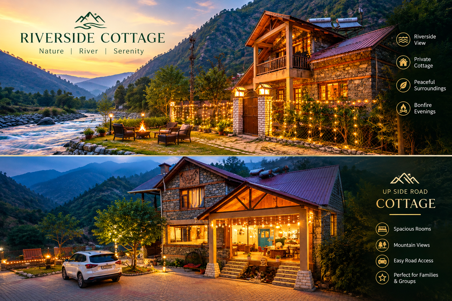 Tirthan Valley, Himachal Pradesh – Riverfront Cottage Hospitality Asset